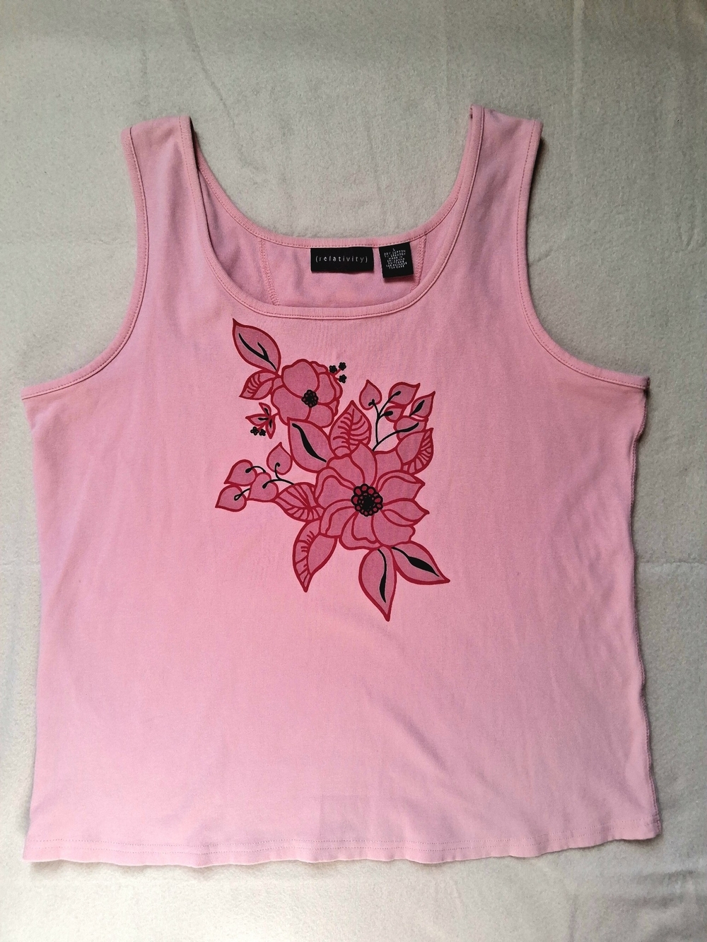 Relativity Vintage Pink Floral Tank Top